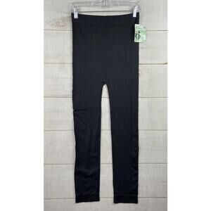 NWT Ingrid & Isabel Maternity Leggings M/L Black Seamless Lightweight Stretch